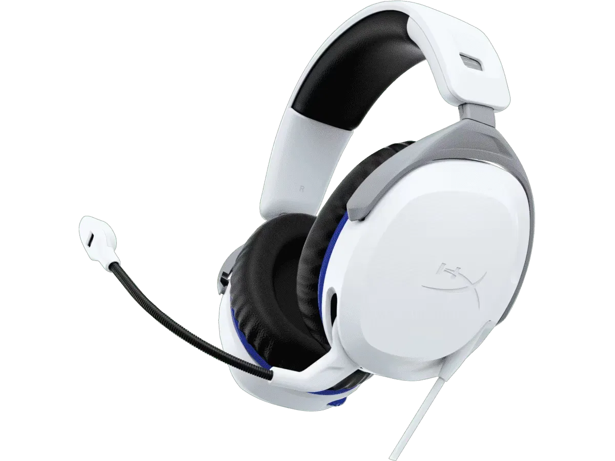 DIADEMA GAMER HYPERX CLOUD STINGER 2 PS5 AURICULARES CON CABLE PARA PLAYSTATION 4/5, COLOR BLANCO